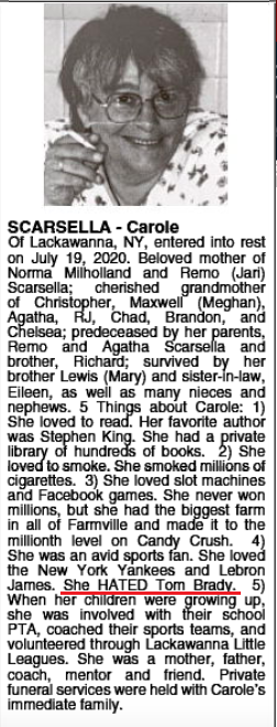 Carole Scarsella obituary